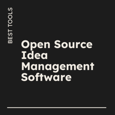 Open source idea management software best tools 08790